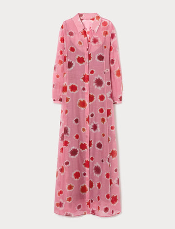 Cotton and silk dress