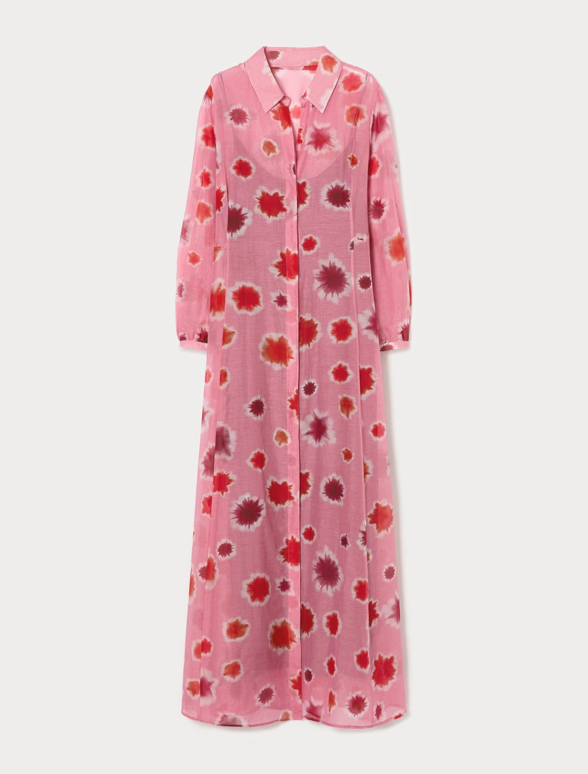 Cotton and silk dress