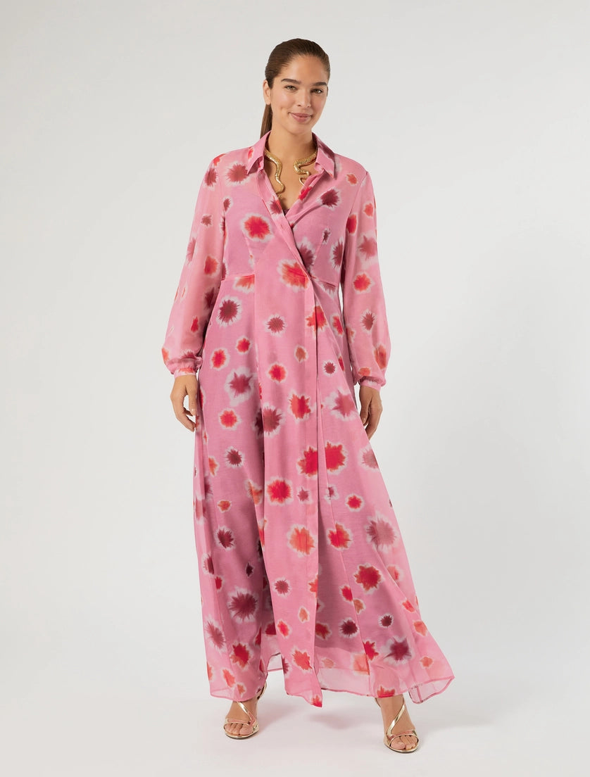 Cotton and silk dress