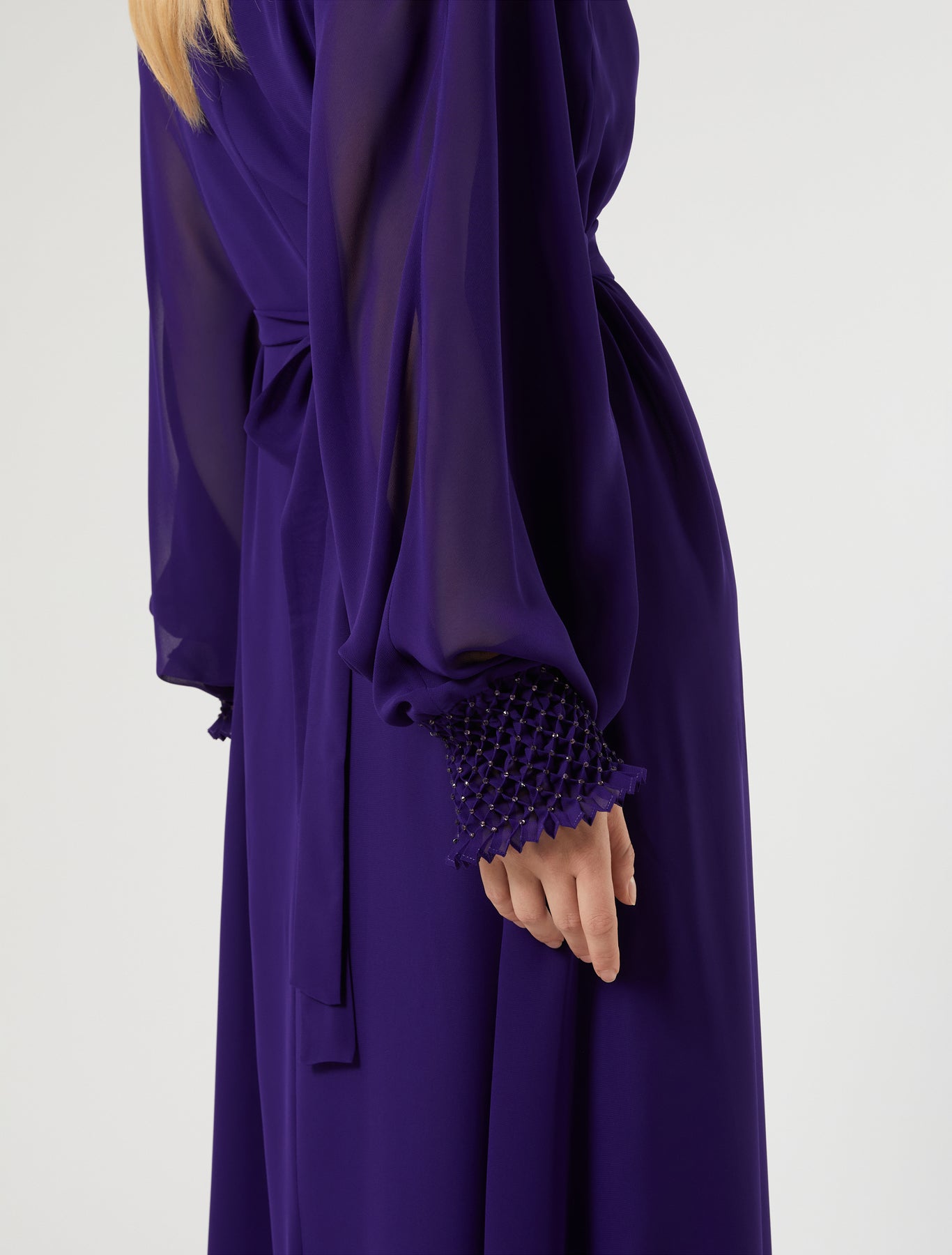 Marina Rinaldi embroidered georgette dress for woman