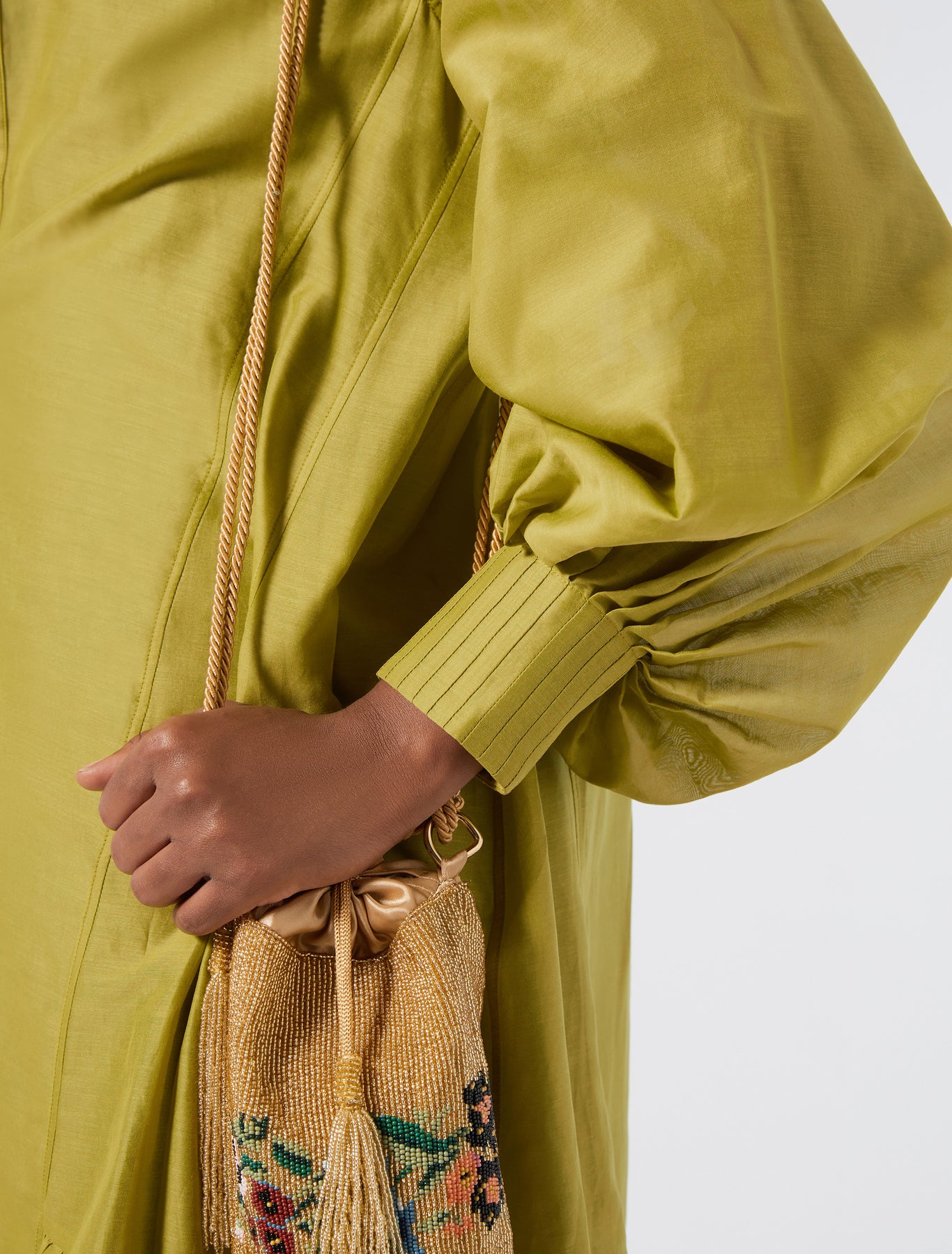 Cotton and silk voile dress