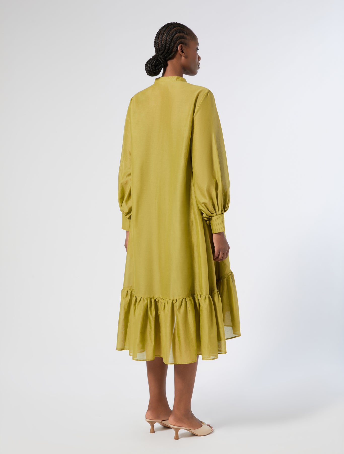 Cotton and silk voile dress