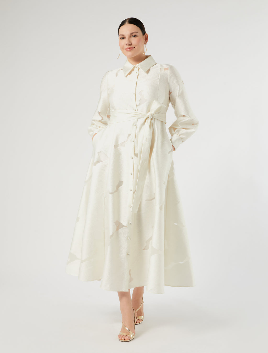 Marina Rinaldi fil coupé shirt dress for woman