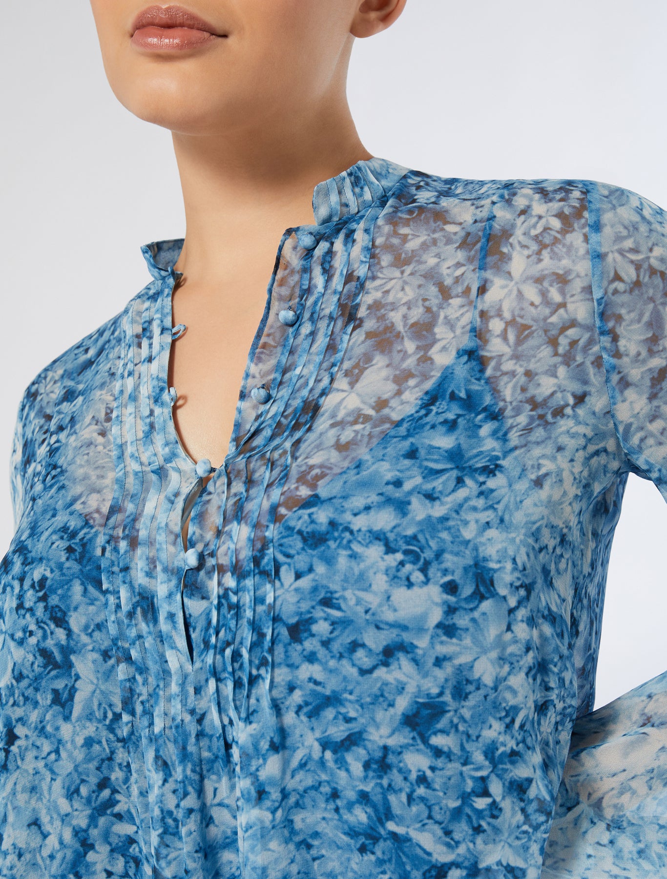 Printed georgette dress