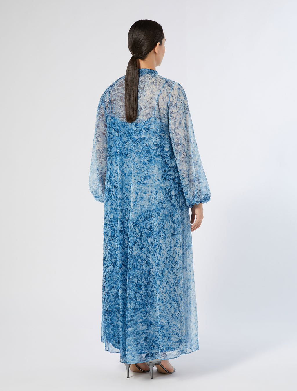 marina rinaldi printed georgette dress for woman