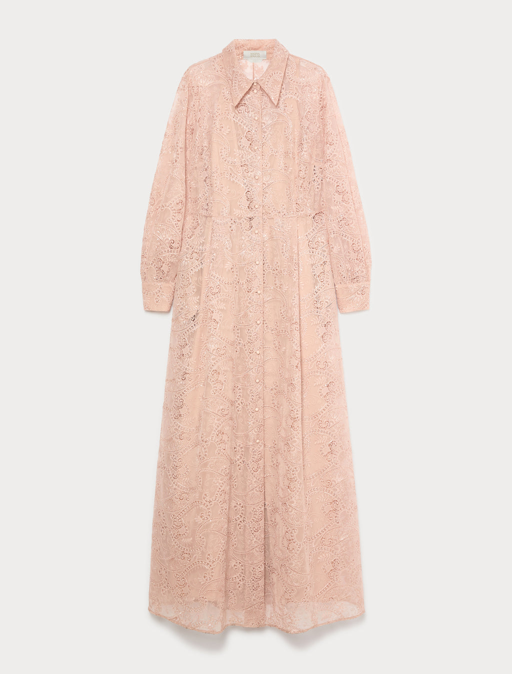 Marina Rinaldi embroidered tulle shirt dress for woman