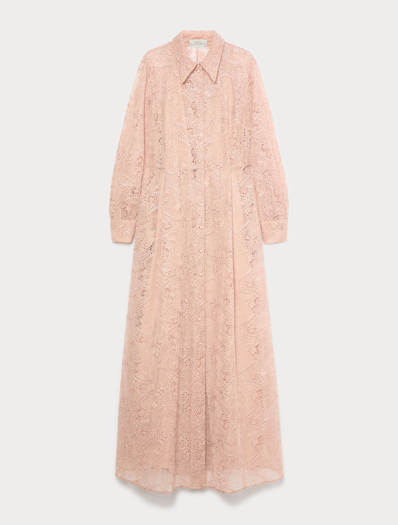 Marina Rinaldi embroidered tulle shirt dress for woman
