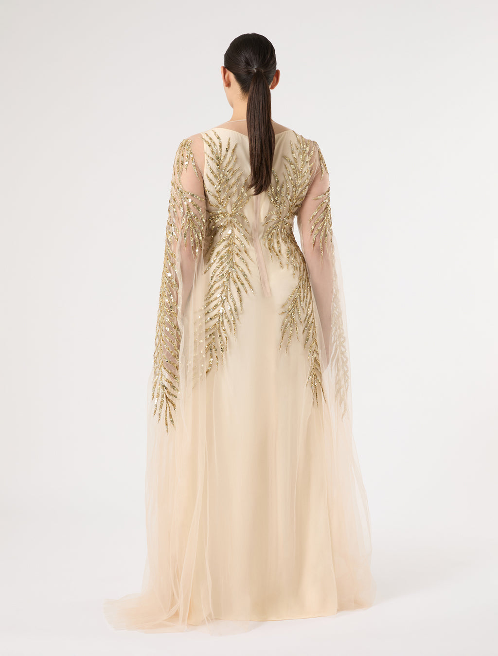 Marina Rinaldi tulle dress with embroidery for woman