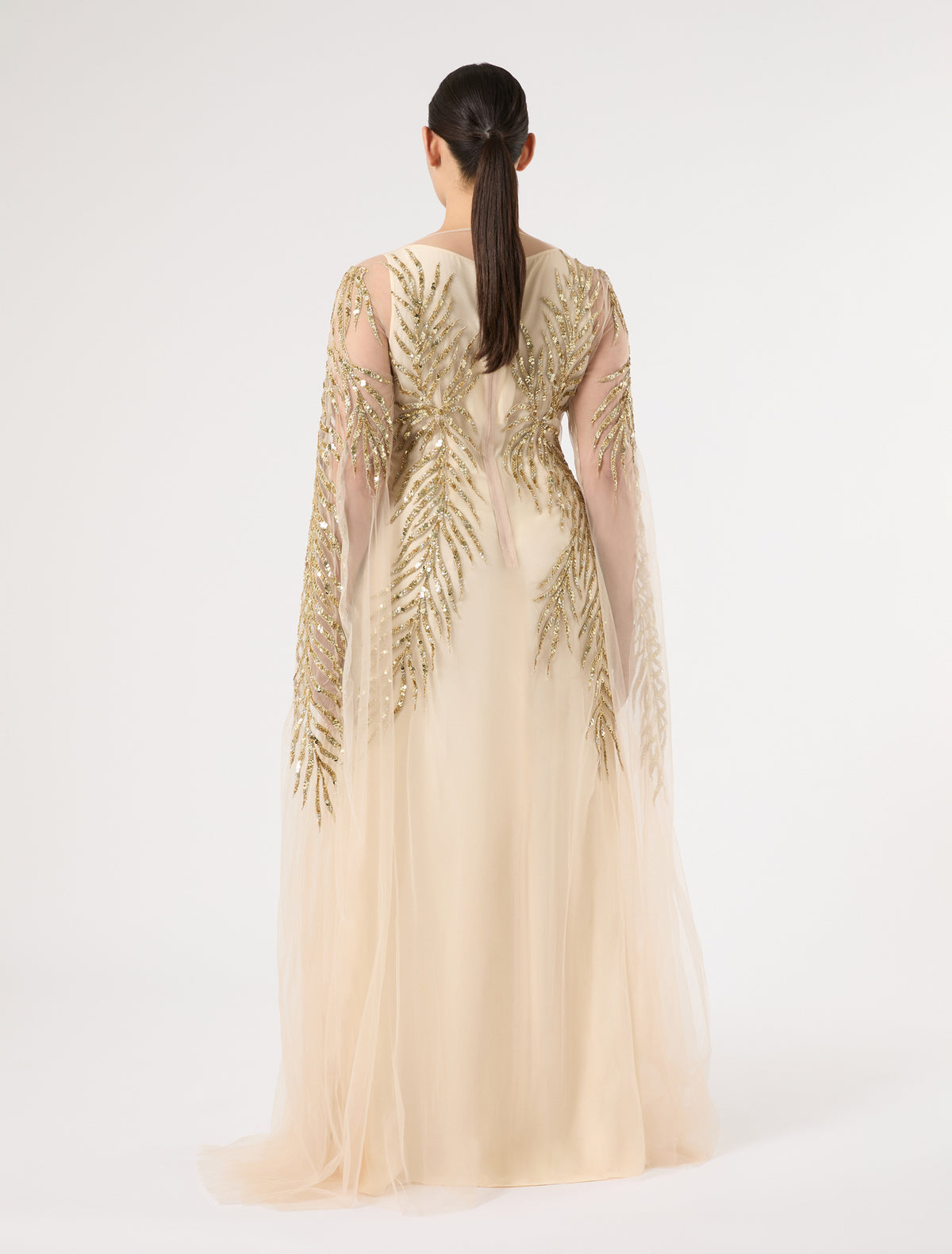 Marina Rinaldi tulle dress with embroidery for woman