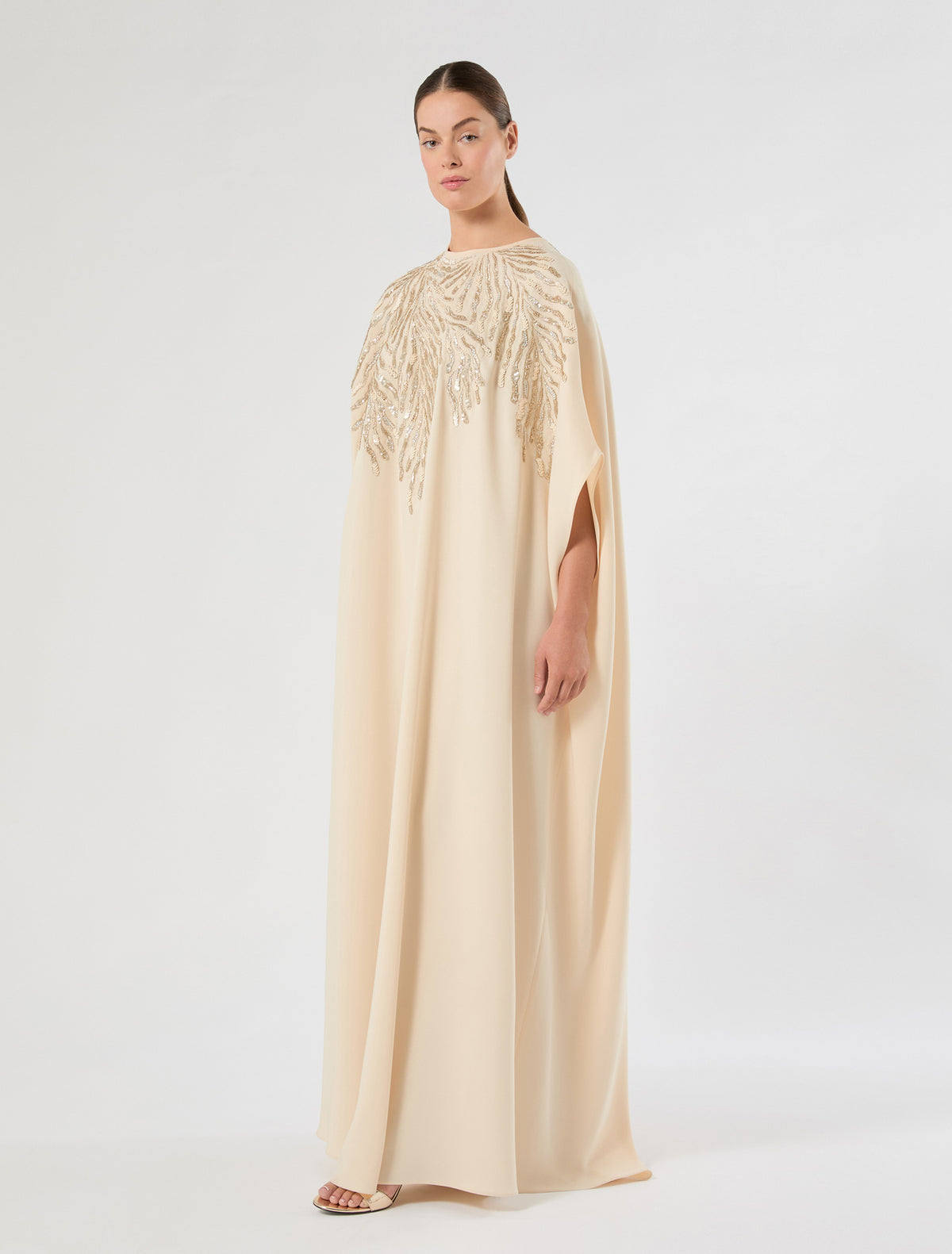 Marina Rinaldi cady dress with embroidery for woman