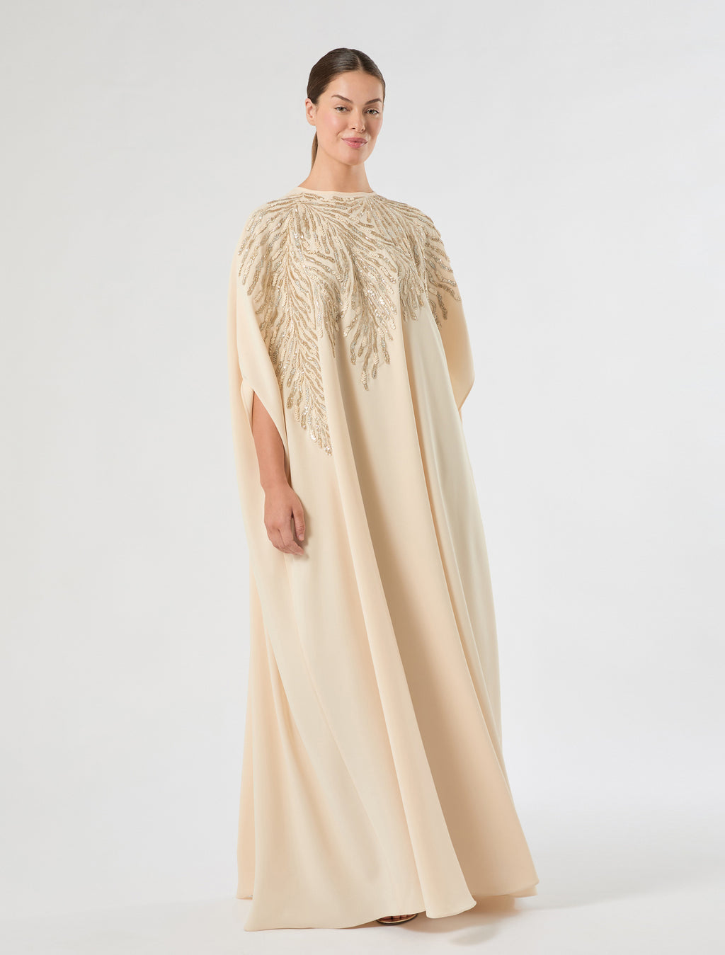 Marina Rinaldi cady dress with embroidery for woman