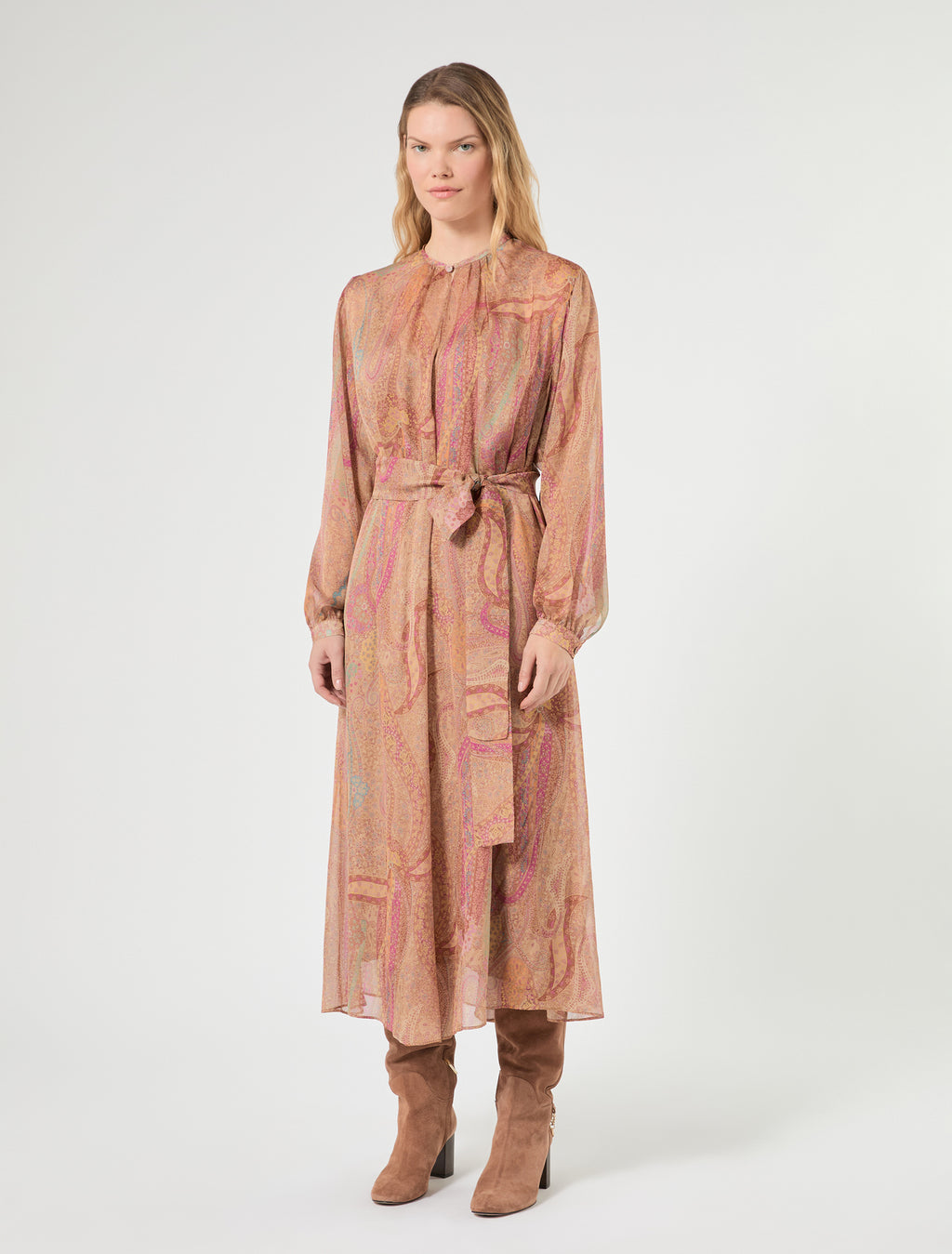 Marina Rinaldi silk chiffon dress for woman
