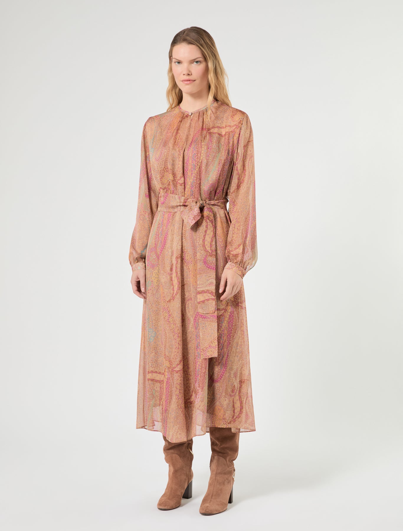 Marina Rinaldi silk chiffon dress for woman