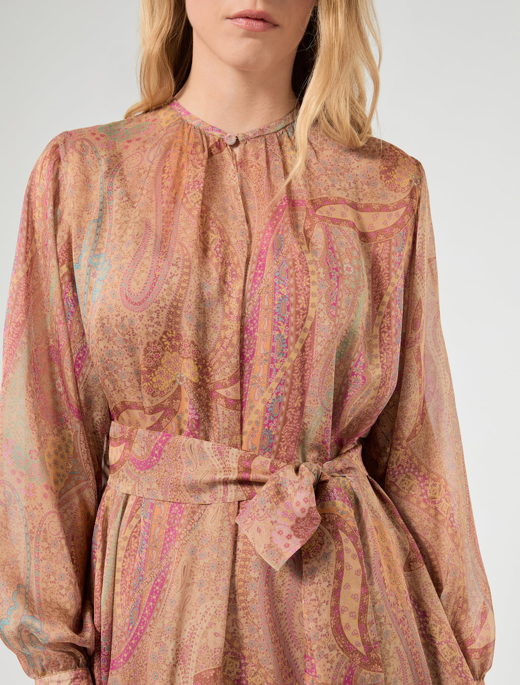 Marina Rinaldi silk chiffon dress for woman