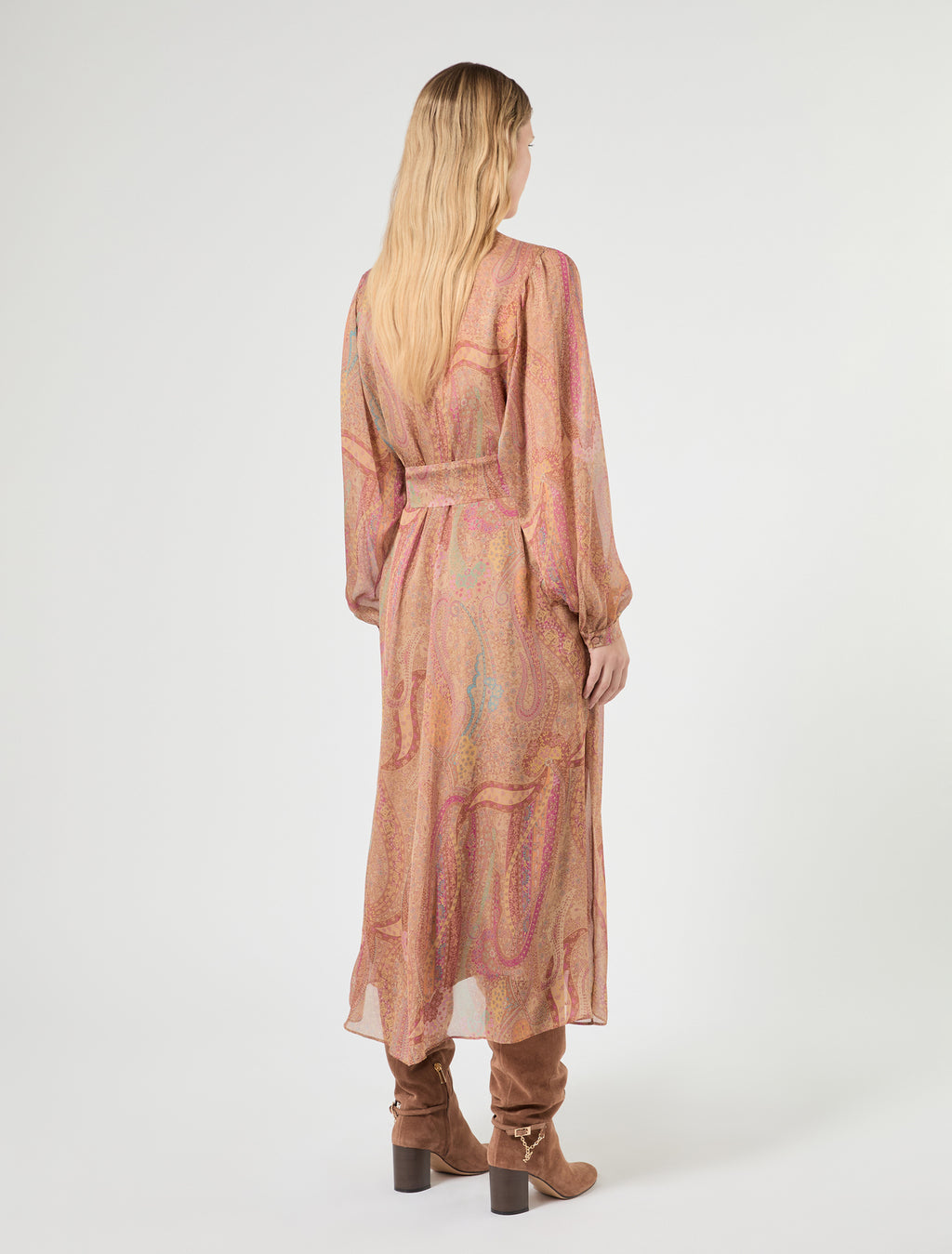 Marina Rinaldi silk chiffon dress for woman