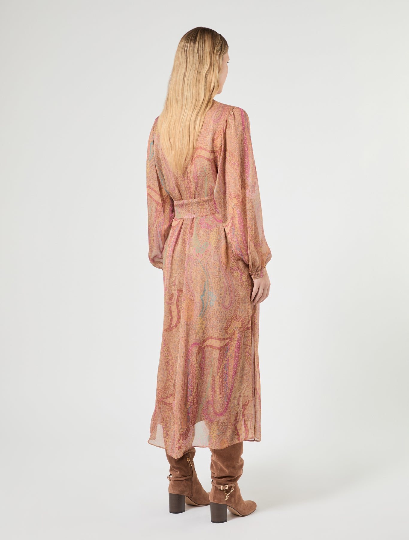 Marina Rinaldi silk chiffon dress for woman