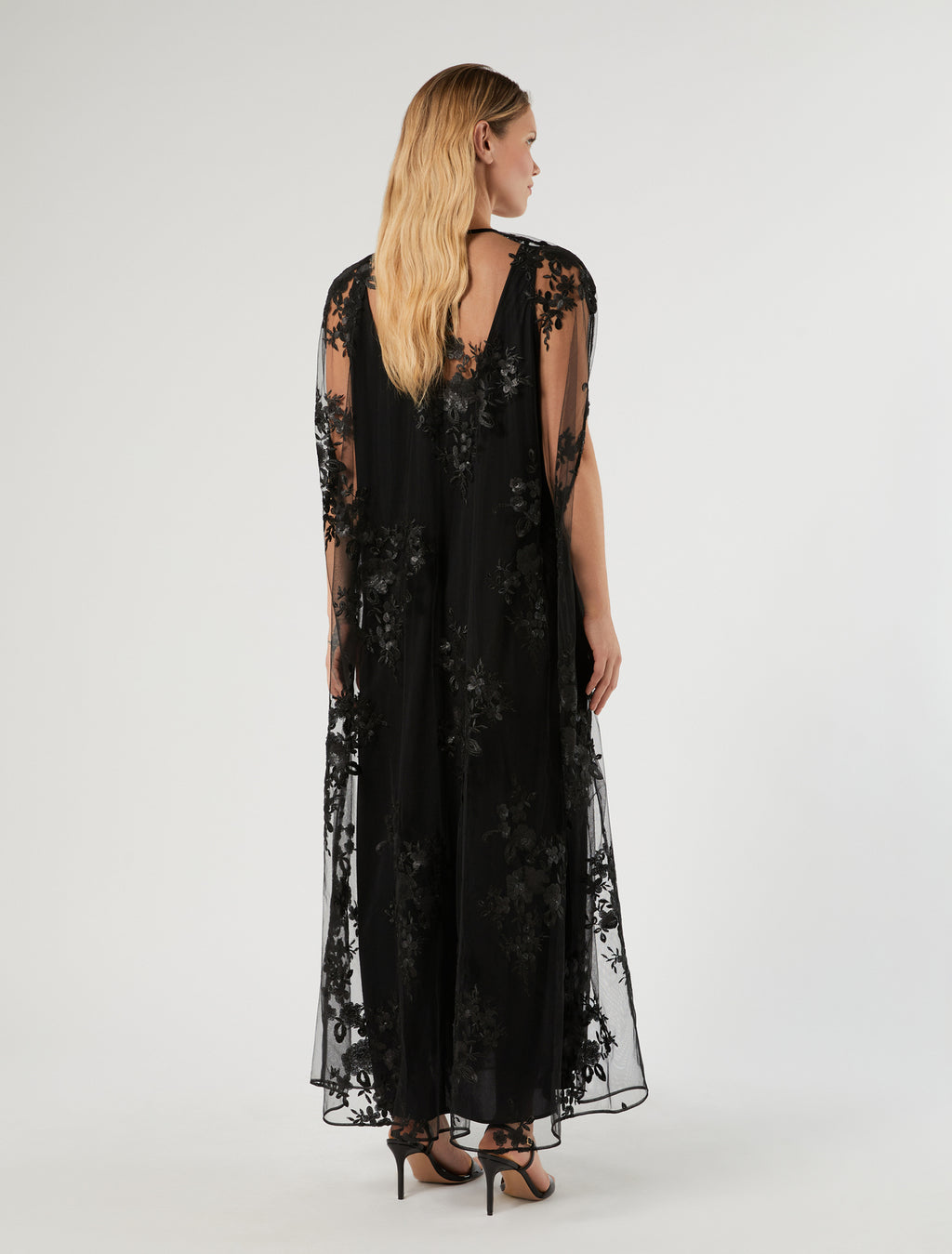 Marina Rinaldi embroidered tulle dress for woman