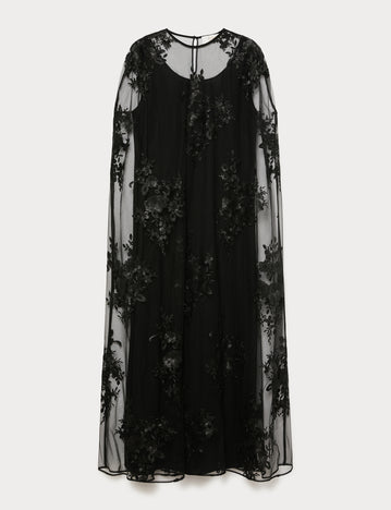 Marina Rinaldi embroidered tulle dress for woman