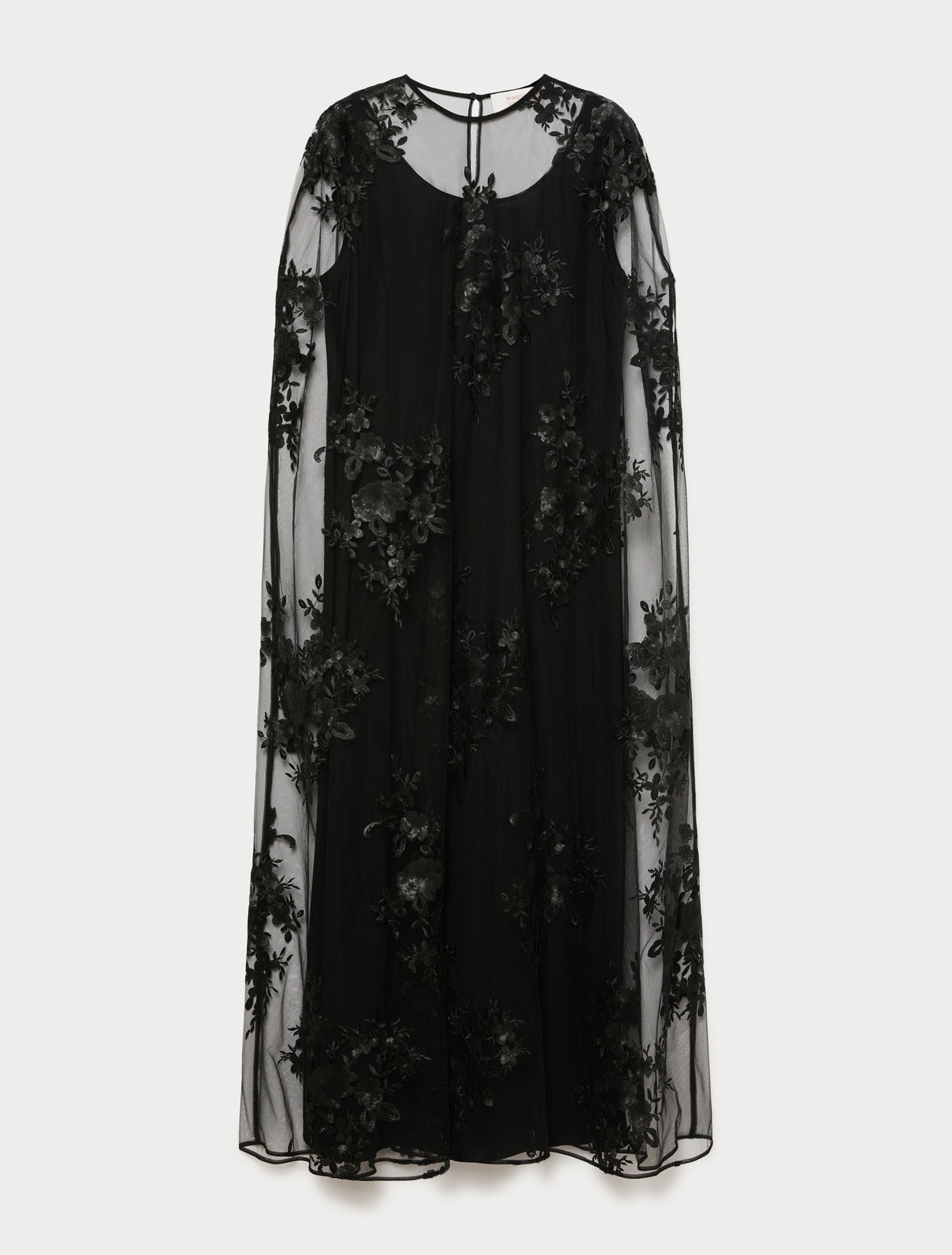 Marina Rinaldi embroidered tulle dress for woman