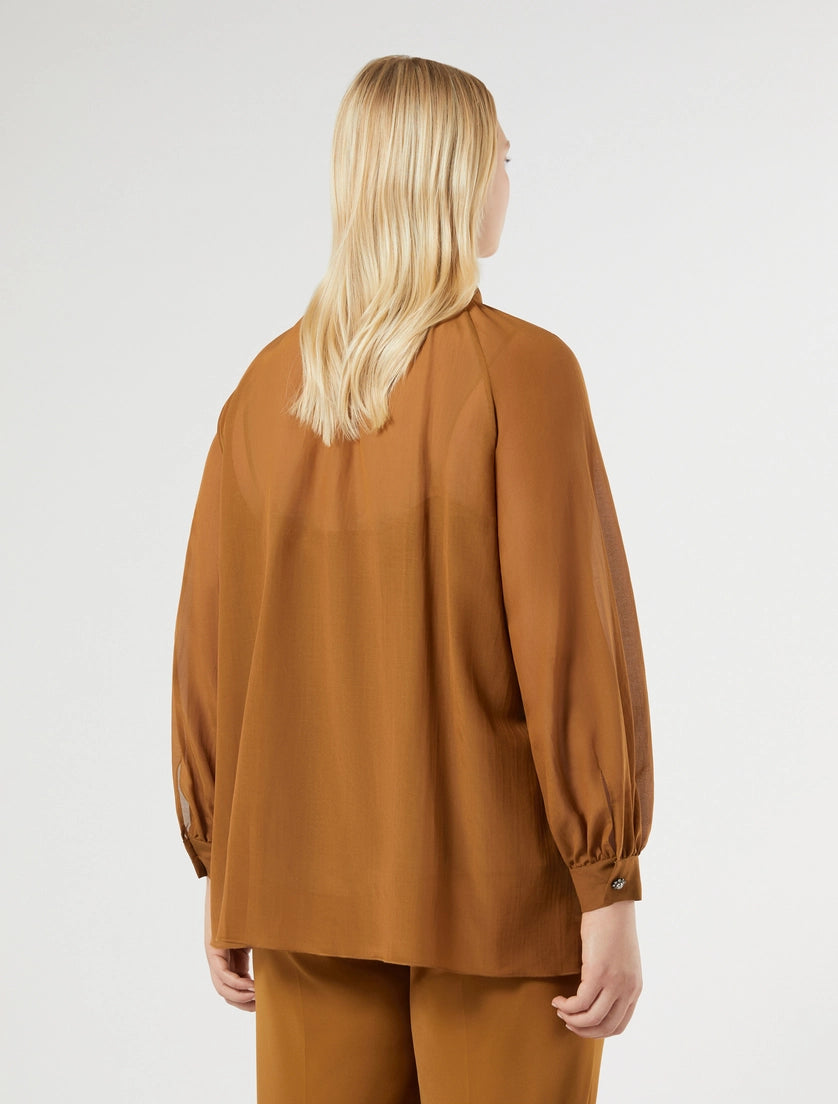 Cotton and silk voile shirt
