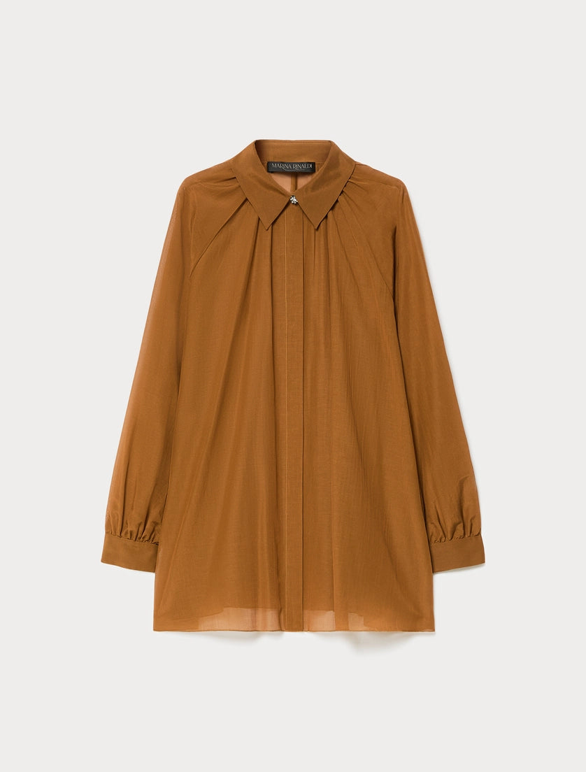 Cotton and silk voile shirt