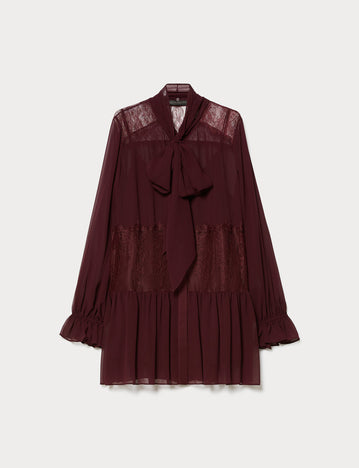 Georgette and lace tunic