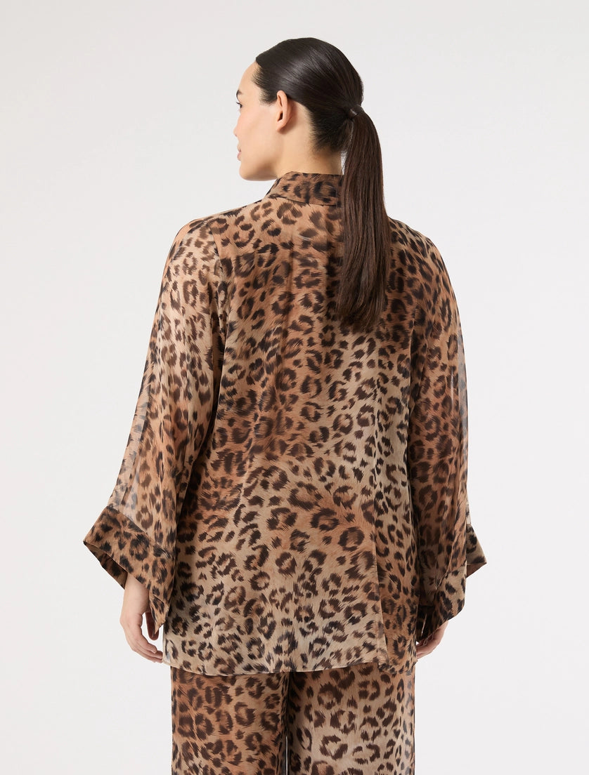 marina rinaldi silk georgette tunic for woman
