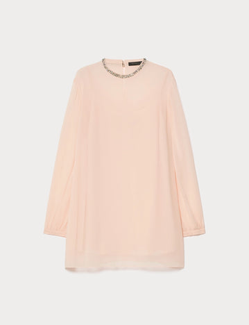 Embroidered georgette blouse