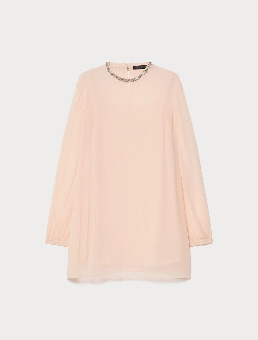 Embroidered georgette blouse