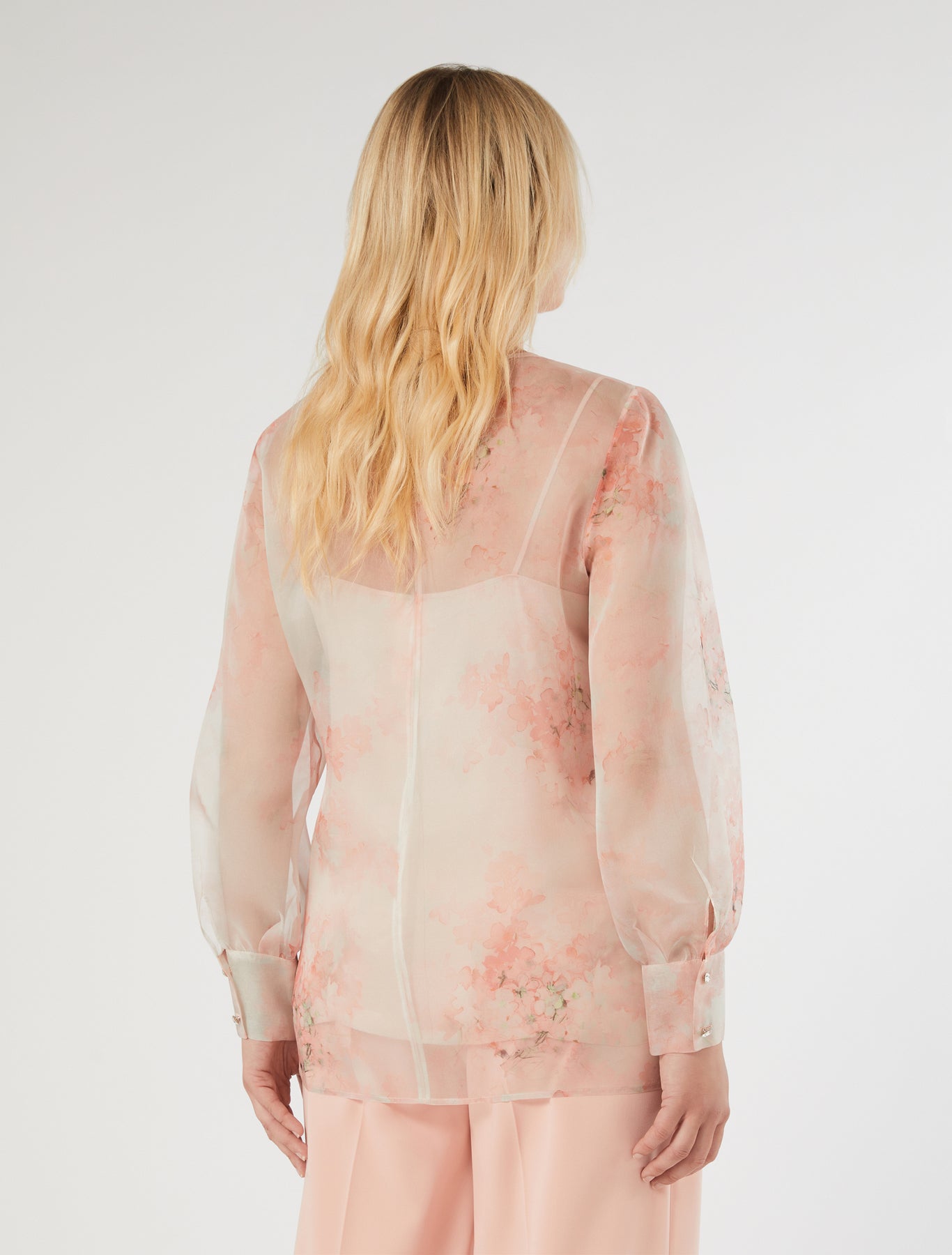 Silk organza blouse