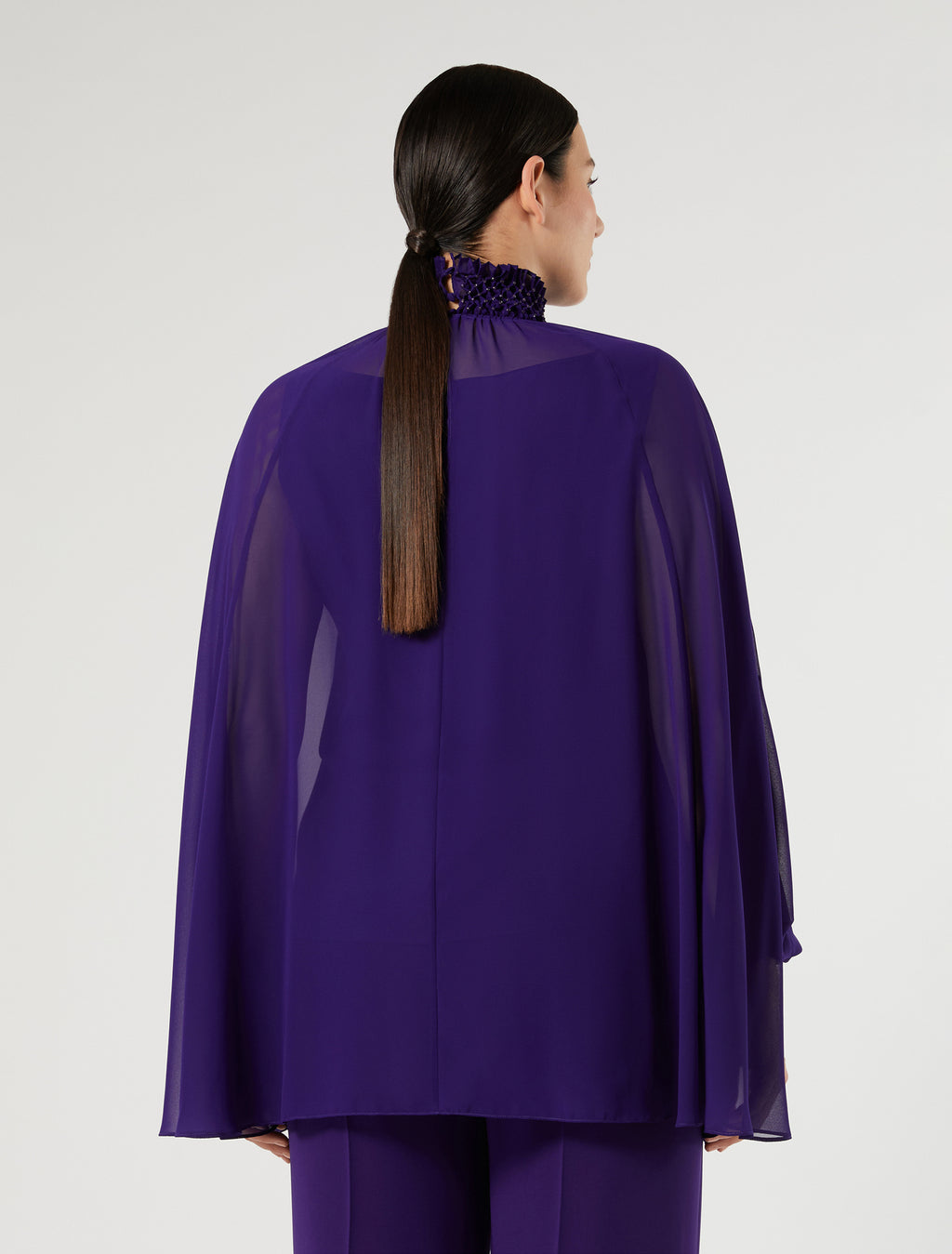 Marina Rinaldi embroidered georgette blouse for woman