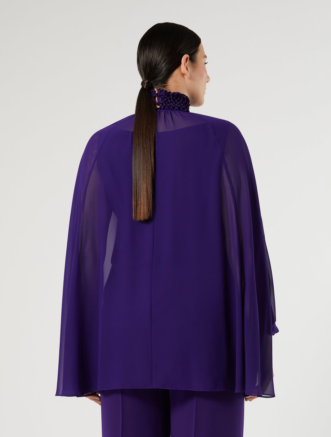 Marina Rinaldi embroidered georgette blouse for woman