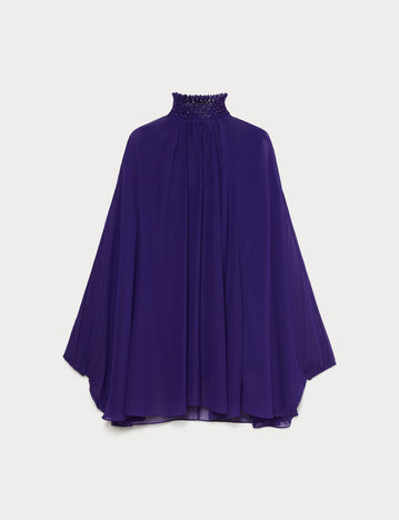 Marina Rinaldi embroidered georgette blouse for woman