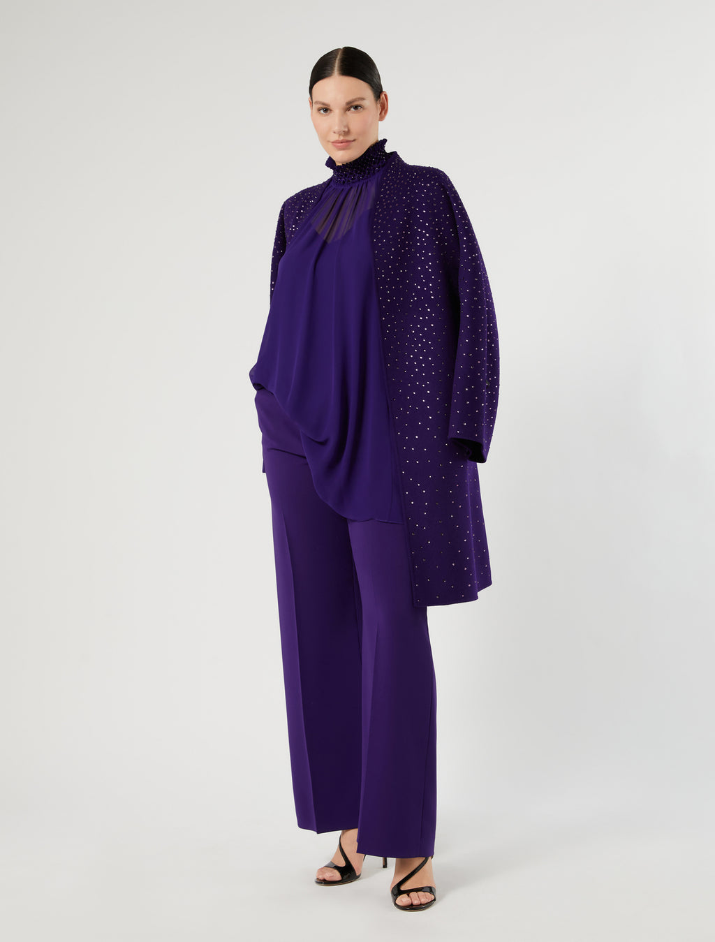 Marina Rinaldi embroidered georgette blouse for woman