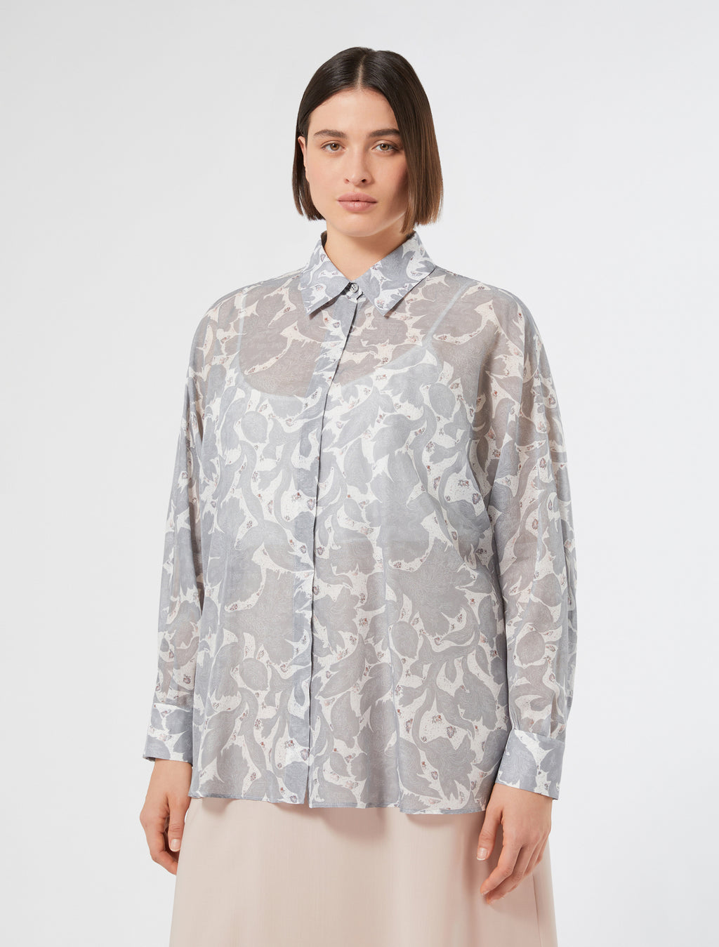 Silk georgette tunic