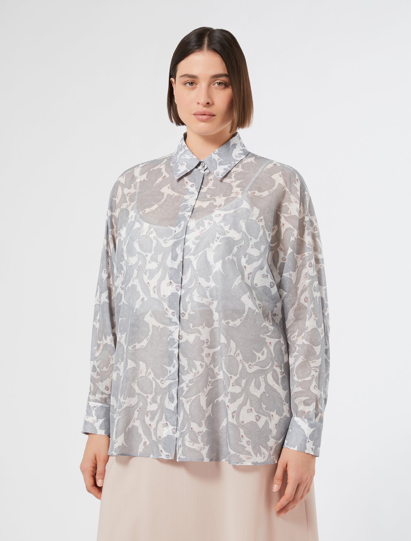 Silk georgette tunic