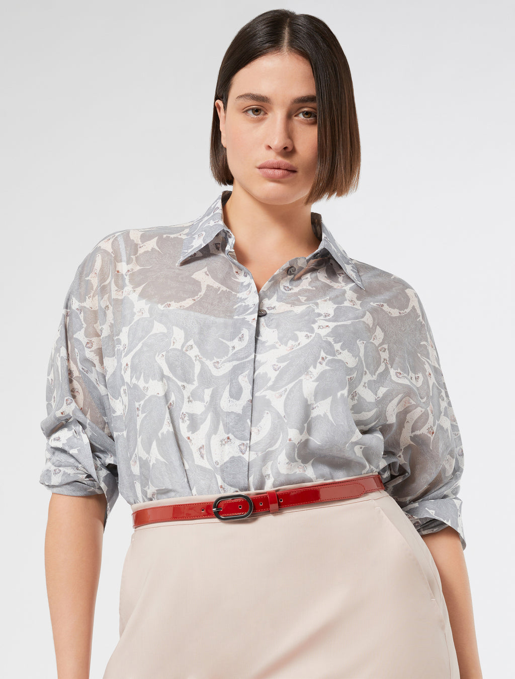 Silk georgette tunic