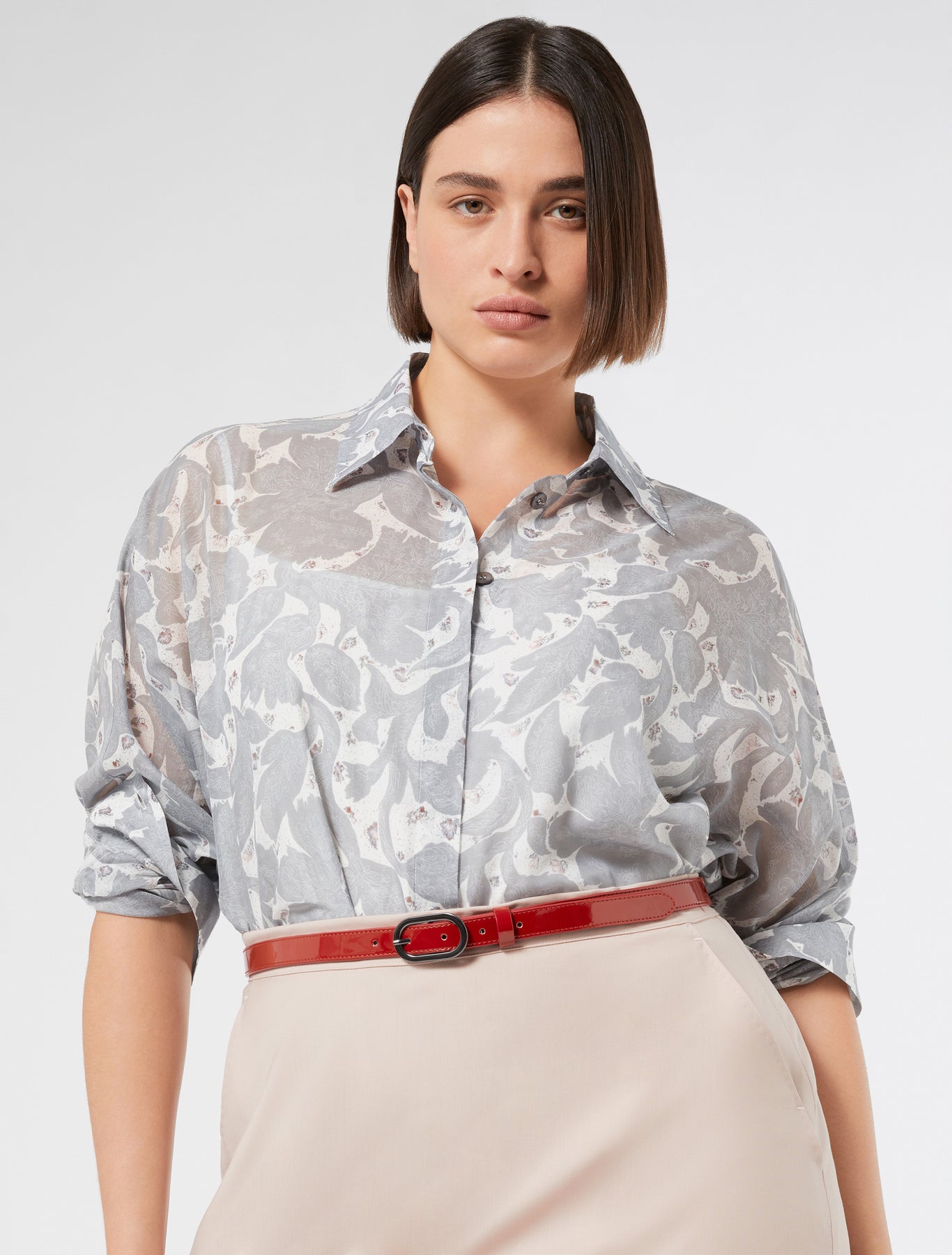 Silk georgette tunic