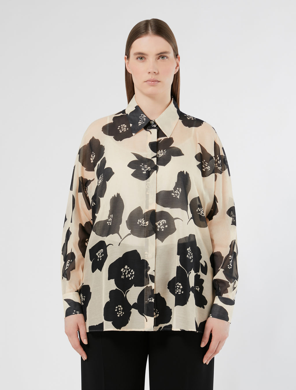 Silk georgette tunic