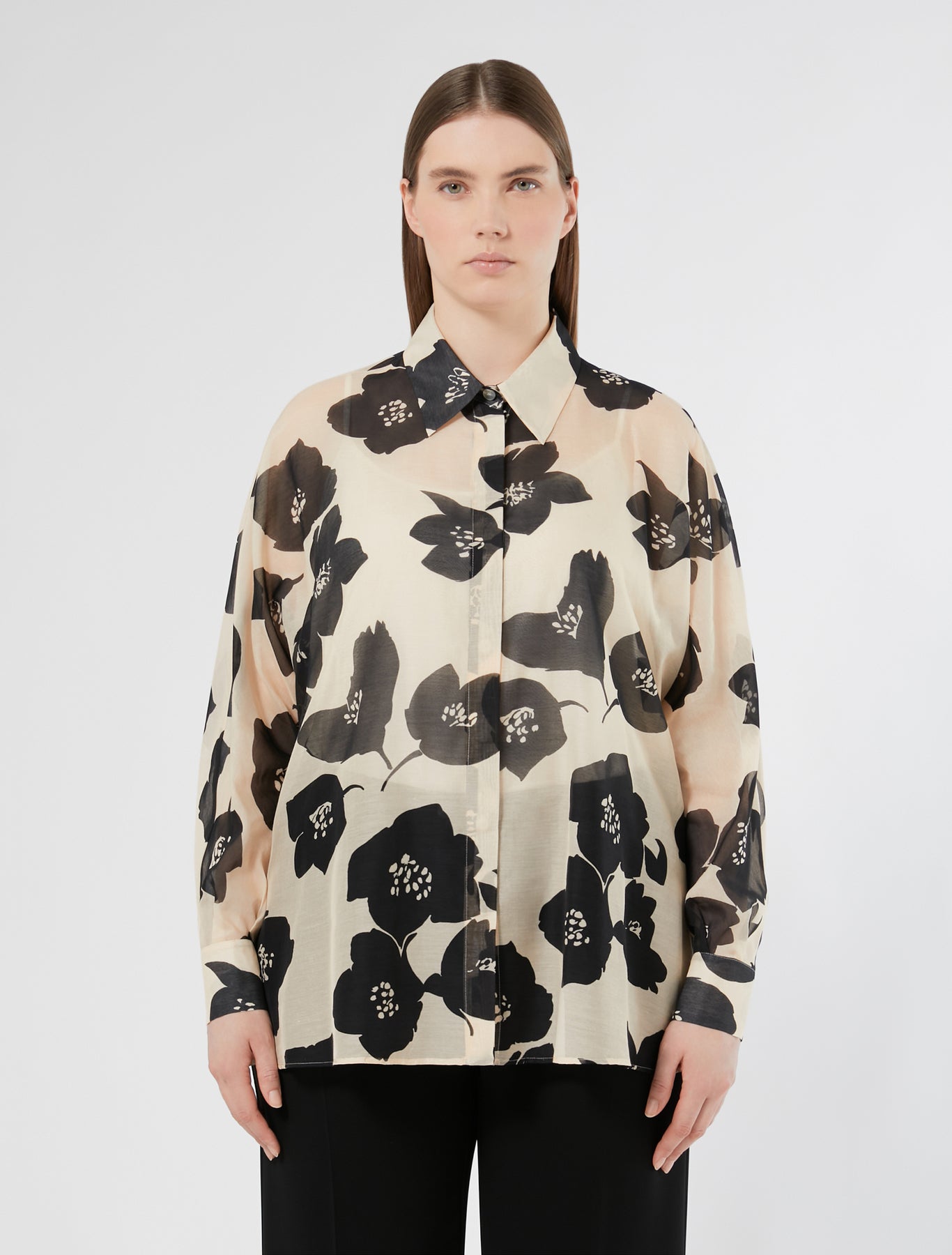 Silk georgette tunic