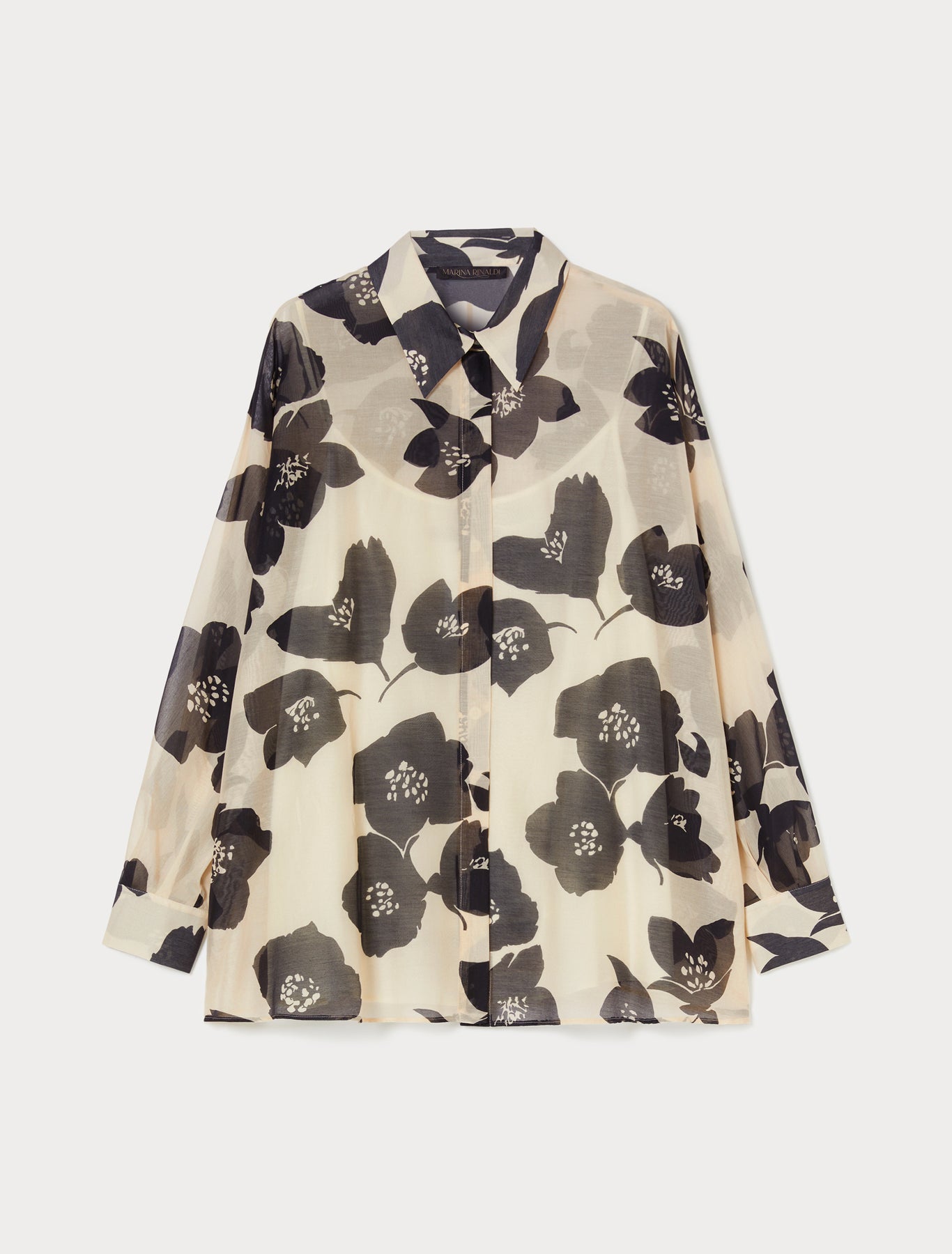 Silk georgette tunic