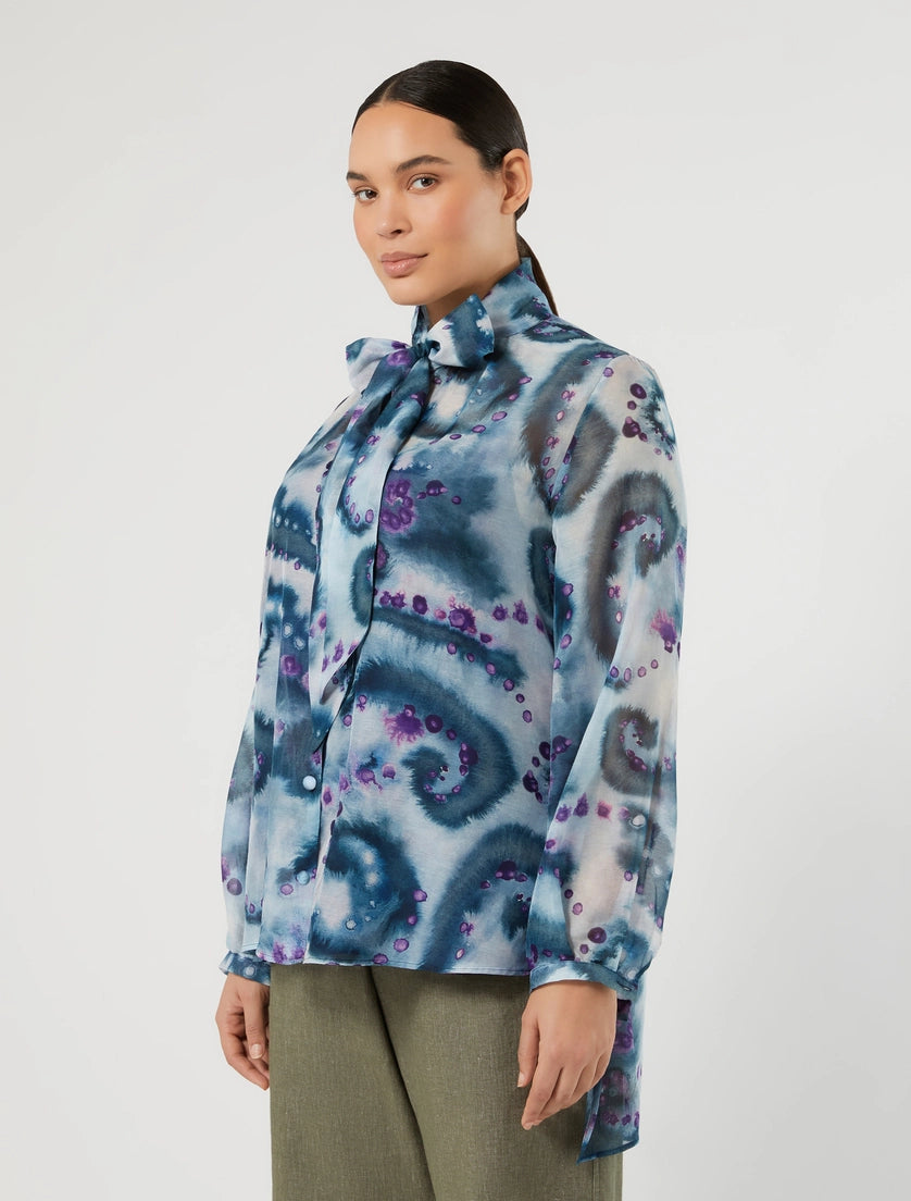 Silk and cotton shirt