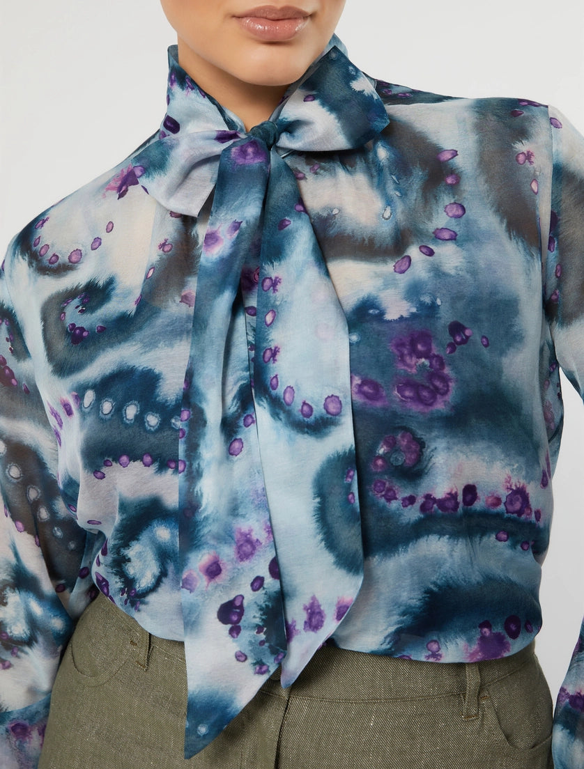 Silk and cotton shirt