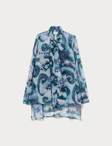 Silk and cotton shirt