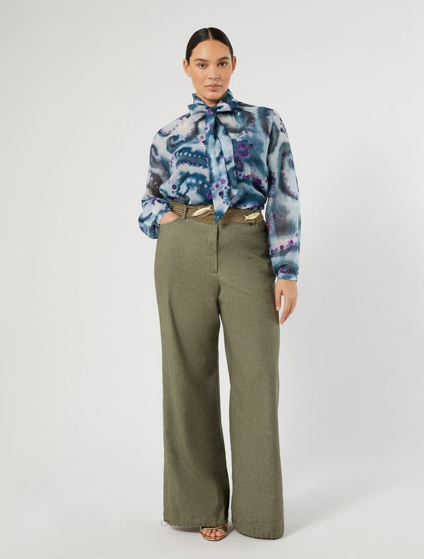 Silk and cotton shirt