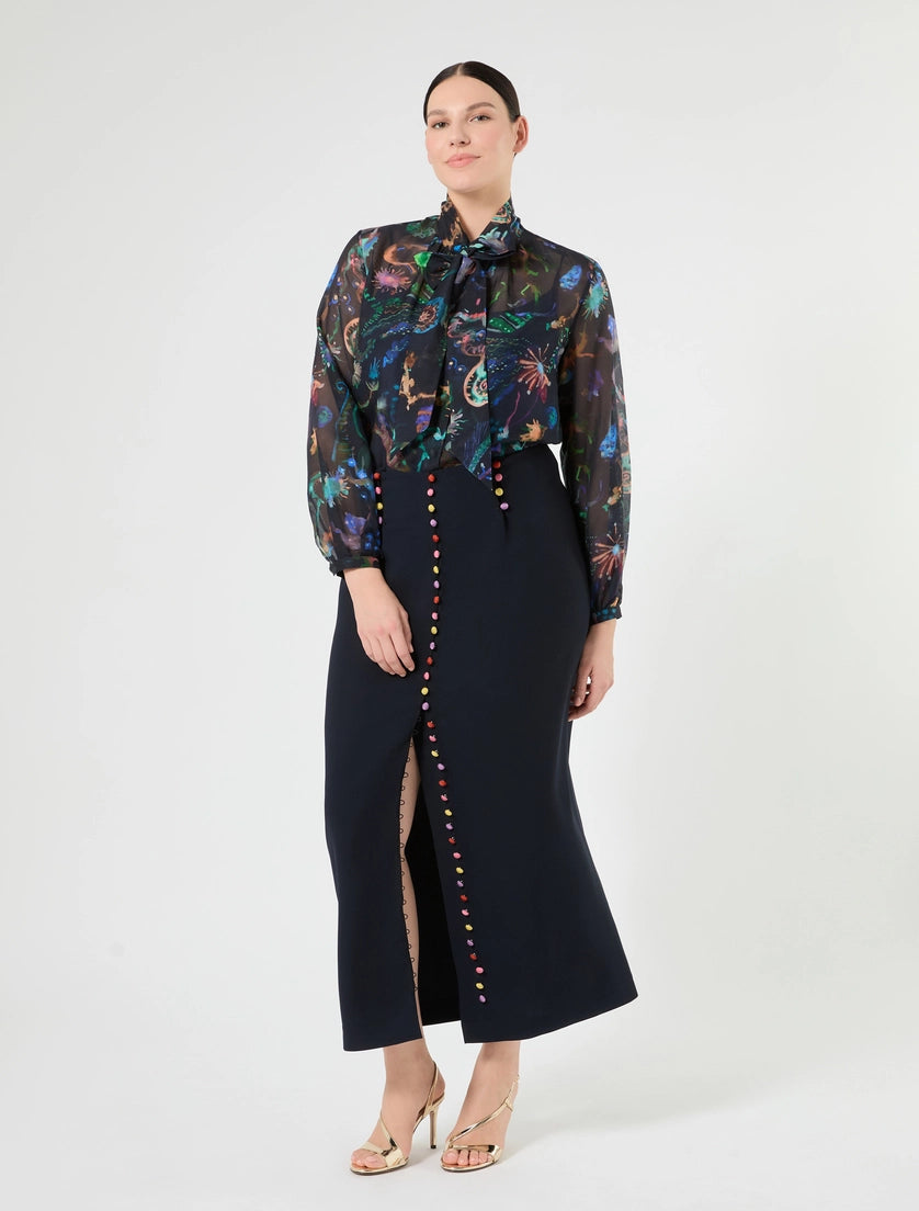 Silk and cotton shirt