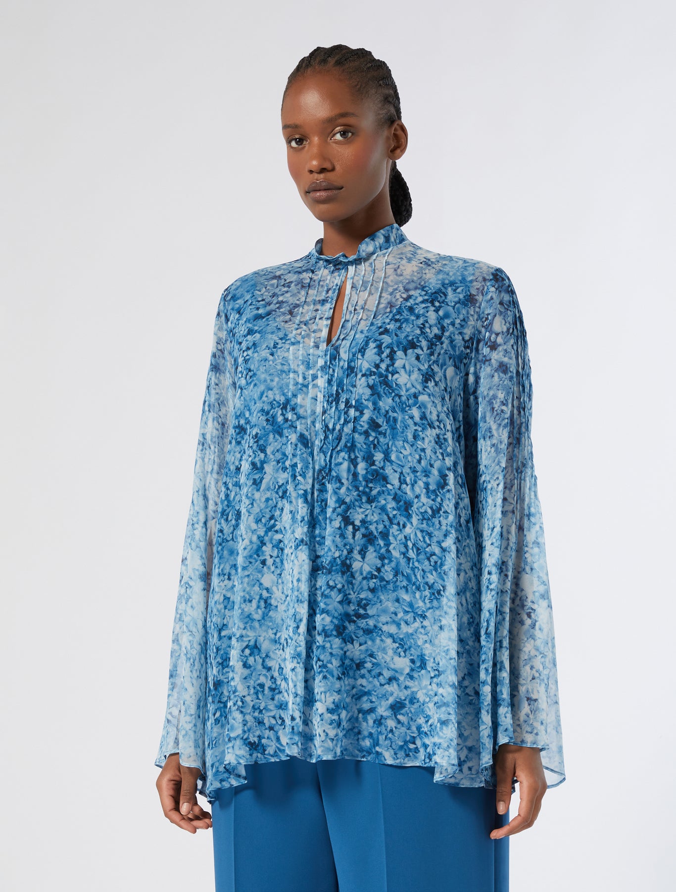 Silk georgette tunic