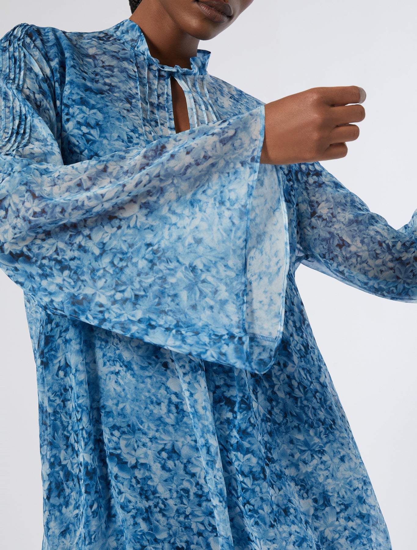 Silk georgette tunic