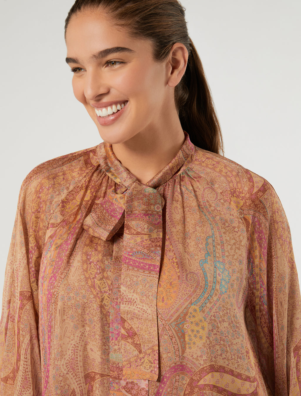Marina Rinaldi silk chiffon shirt for woman