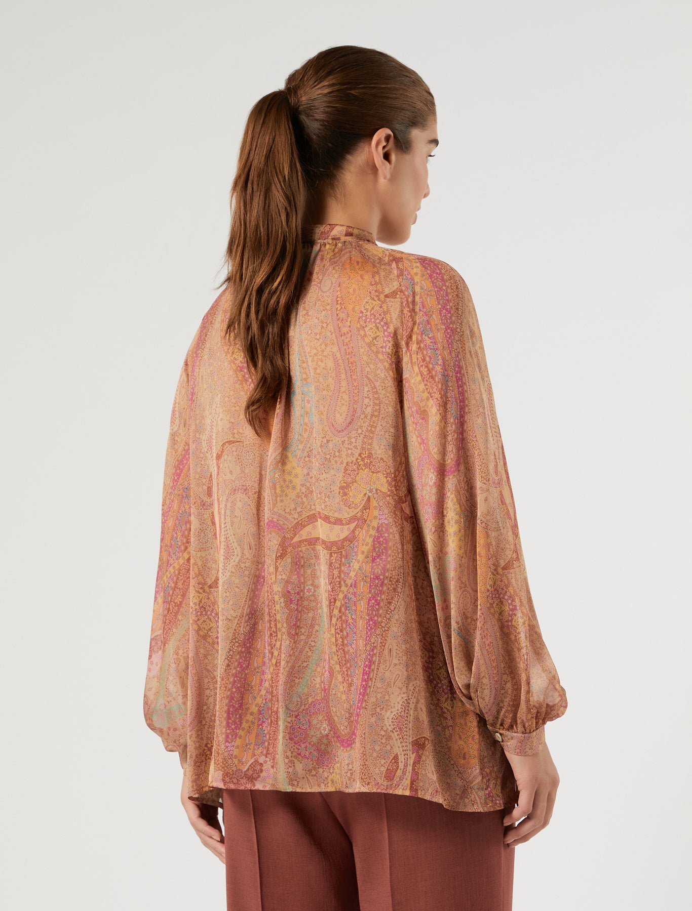 Marina Rinaldi silk chiffon shirt for woman